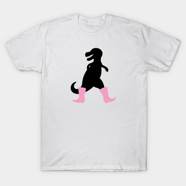 Stylish dinosaur with boots T-Shirt by schlag.art